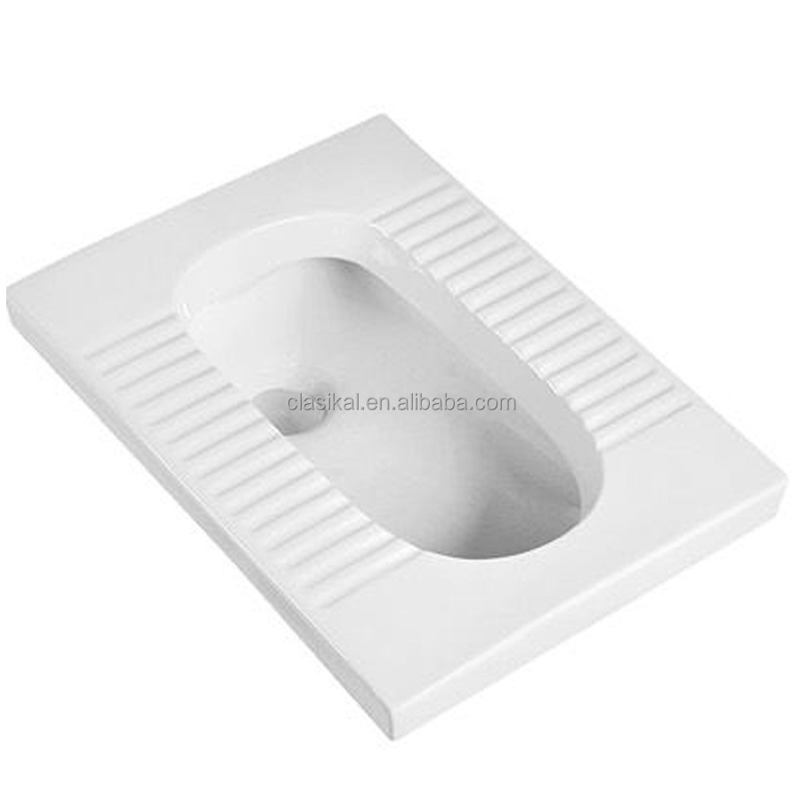 Bathroom sanitary ware ceramic green fashionable squatting pan