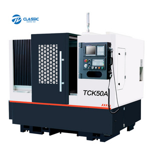 High Rigidity Slant Bed CNC Lathe TCK50A Turning Machine With Linear Guideway