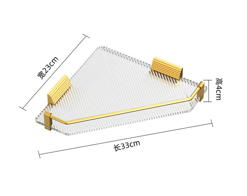 088-14S Acrylic shower tray bath organizers for bathroom caddy accessories set bathtub shelves sink and countertop