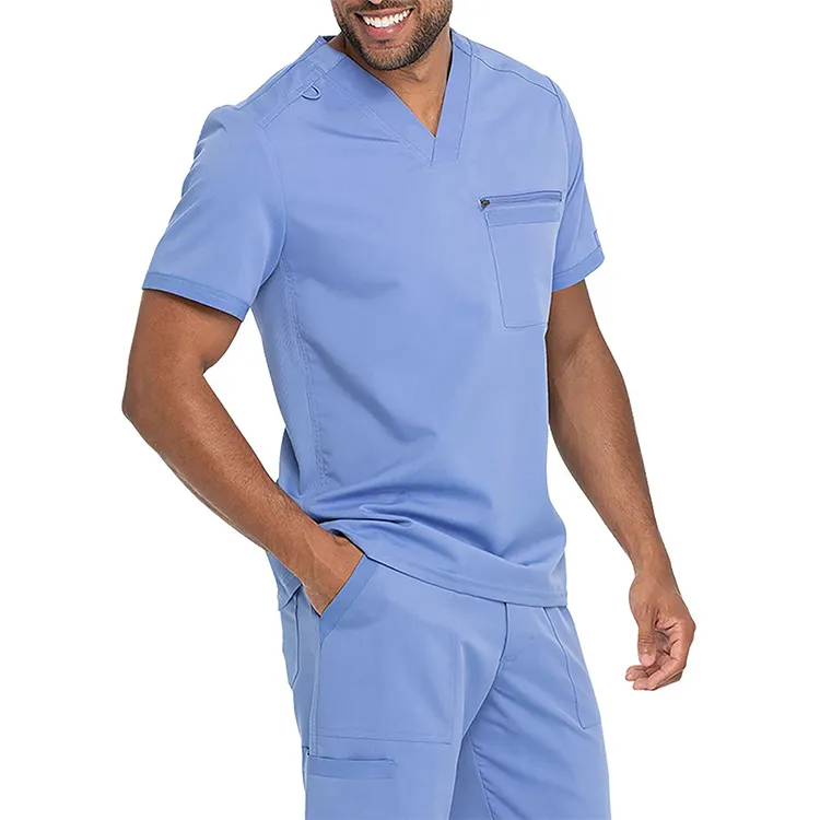 Dental Clinic Nursing Uniform Set Custom Woven Label Medical Scrubs Doctors Surgical Clothes Hospital Uniforms