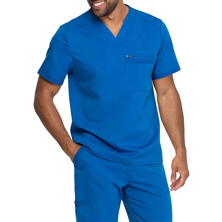 Dental Clinic Nursing Uniform Set Custom Woven Label Medical Scrubs Doctors Surgical Clothes Hospital Uniforms