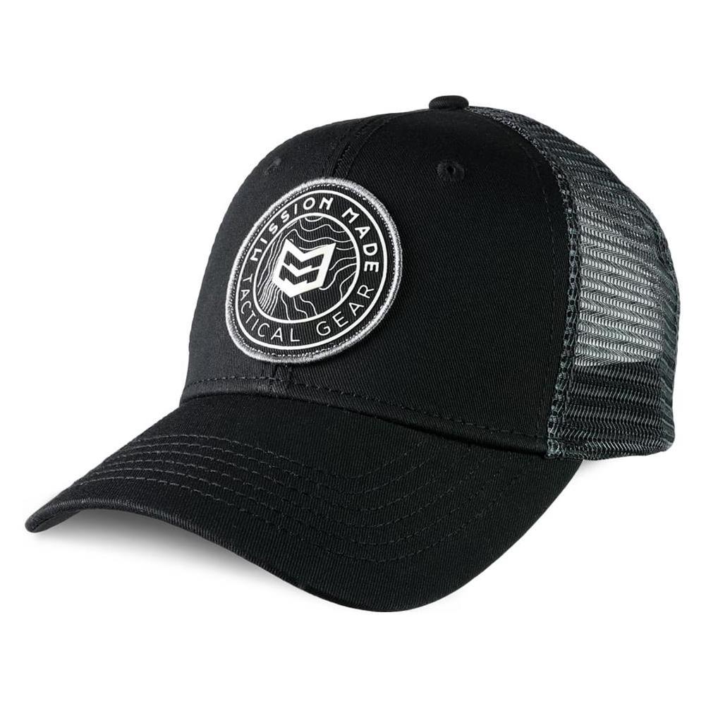 Security Guard Baseball Cap With Embroidery Patch Logo 100% Cotton Twill Mesh Black Event Staff Tactical Hat