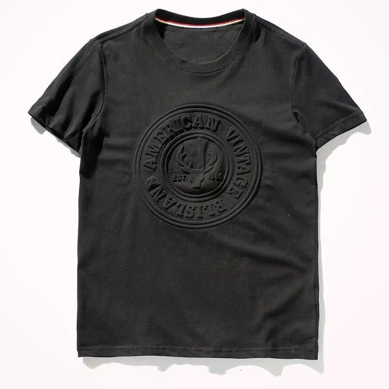 2024 Custom Fashion Hip Hop 3D Embossed Tee - 100% Cotton Premium Men's T-Shirt with Trendy Urban Style & Stylish Graphic Design