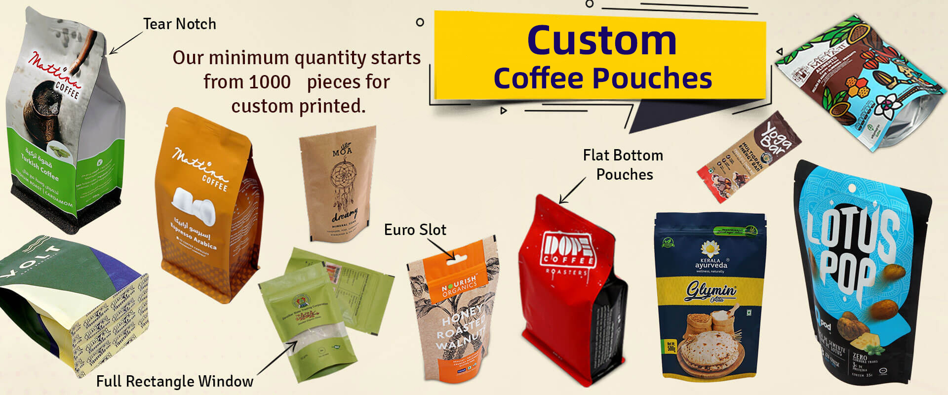 custom printed 8oz 12oz 16oz 5lb 100g 250g 500g 1kg recyclable compostable coffee bags flat bottom coffee packaging with valve