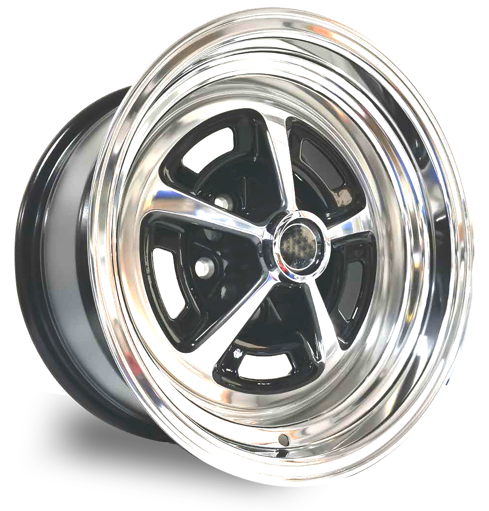 magnum 500 15X7.0 5X127 wheel backspace 4.25 inch ET+6 alloy wheel with little pony Zinc alloy center cap Mopar center cap