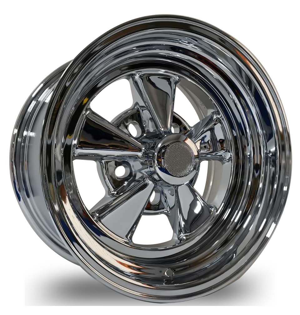 Chromed wheel 15X7.0 5X114.3 5X120.65 5X127 full alloy NOT like cragar S/S  61C 390C steel barrel and alloy center welded wheels