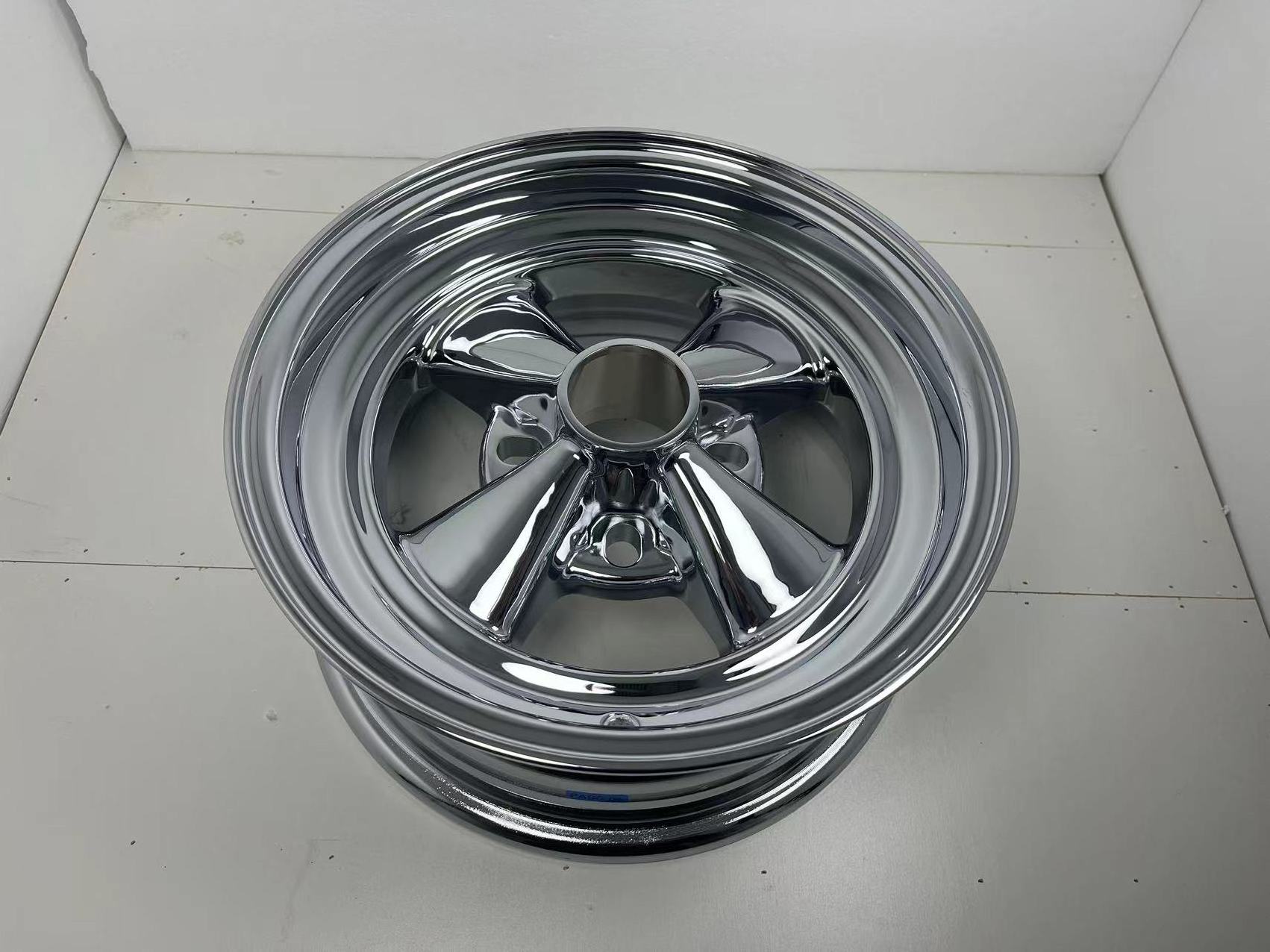 Chromed wheel 13X5.5 4X114.3 4X100 4X108 4X110  NOT like cragar 401C S/S  61C 390C steel barrel and alloy center welded wheels