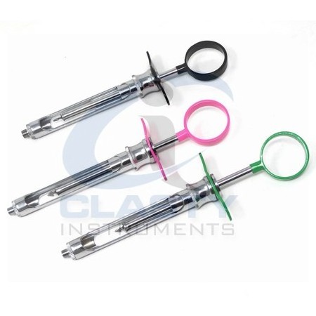 3 DENTAL ANESTHETIC SYRINGE SELF ASPIRATING CARTRIDGE SYRINGE1.8 ML  STAINLESS