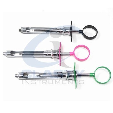 3 DENTAL ANESTHETIC SYRINGE SELF ASPIRATING CARTRIDGE SYRINGE1.8 ML  STAINLESS