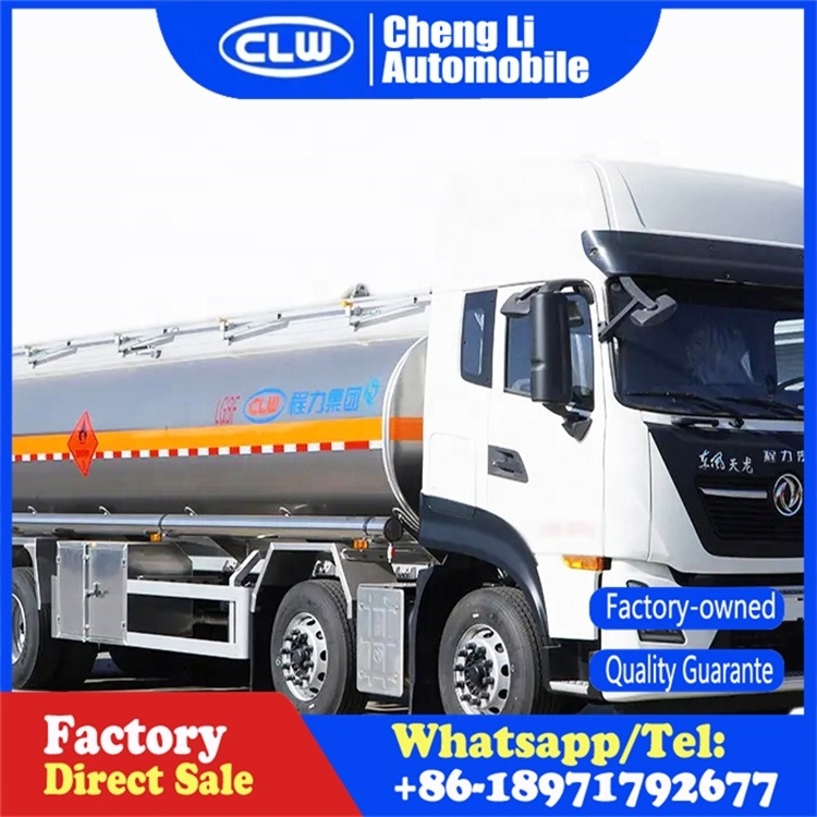 Hot Sale Dongfeng Aluminum Fuel Tanker  8x4 25000 liters Fuel Tank Truck for sale