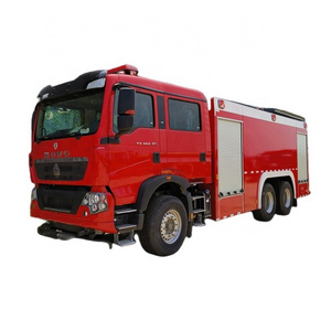 Sino Howo 10 wheels fire fighting  truck 6x4 Isuzu real aerial ladder fire truck for sale