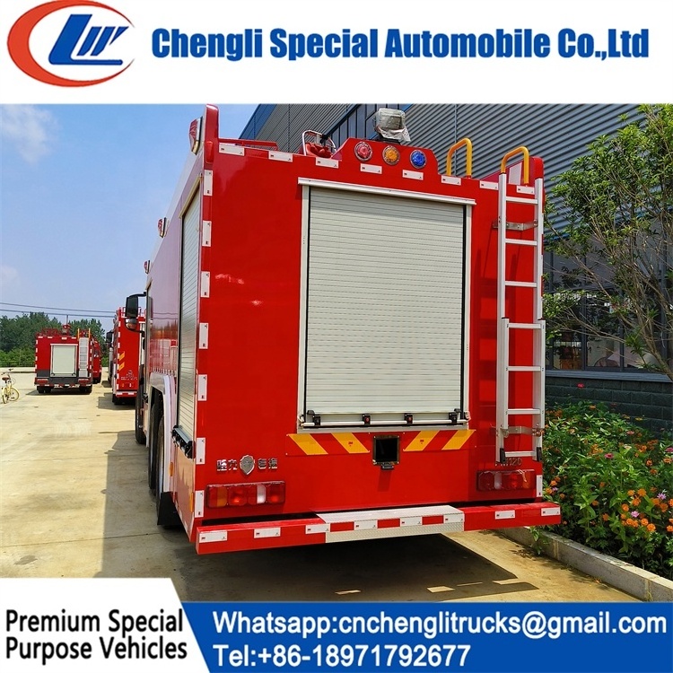 Sino Howo 10 wheels fire fighting  truck 6x4 Isuzu real aerial ladder fire truck for sale