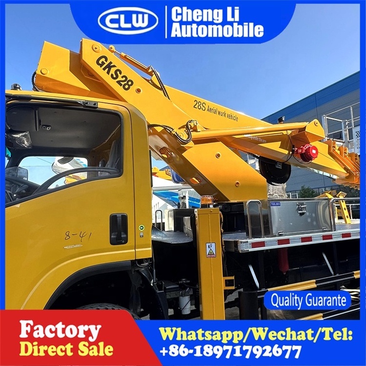 Isuzu hydraulic man lift truck 4x2 21m 23m 25m 29m 38m 45m Aerial Work Platform Truck For Sale