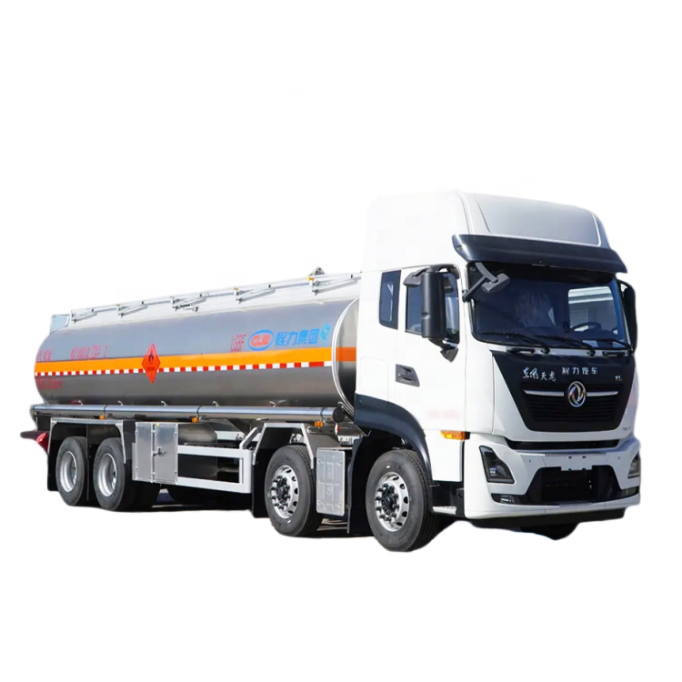 Hot Sale Dongfeng Aluminum Fuel Tanker  8x4 25000 liters Fuel Tank Truck for sale