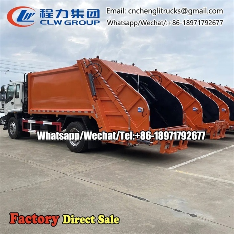 Japan Isuzu FVR 10-12 Cbm Refuse Compactor Garbage Truck for sale