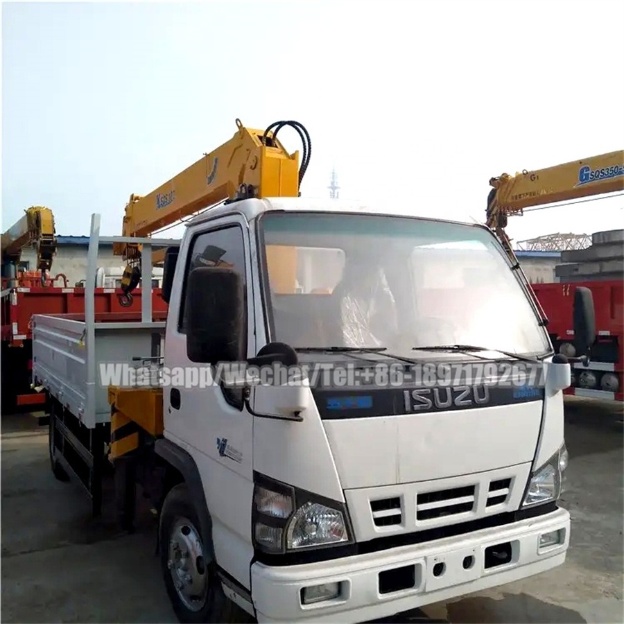 New Isuzu Mini 1 ton to 3.5 ton boom truck mounted crane for sale