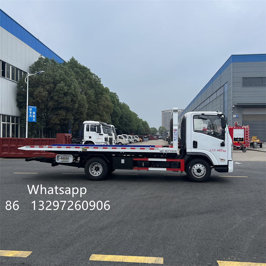 Goode quality manufacturer China tow truck wrecker 4ton bed for sale