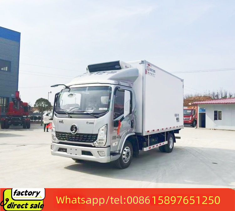 new truck refrigeration unit 19.5 cube 4m frozen food transportation mini cargo truck 12v refrigerator for truck for sale