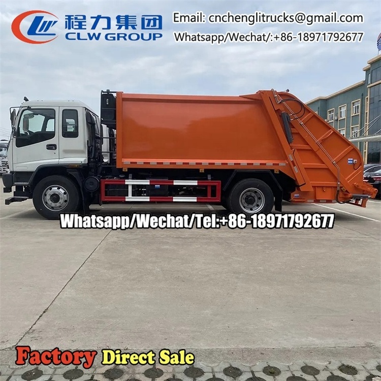 Japan Isuzu FVR 10-12 Cbm Refuse Compactor Garbage Truck for sale