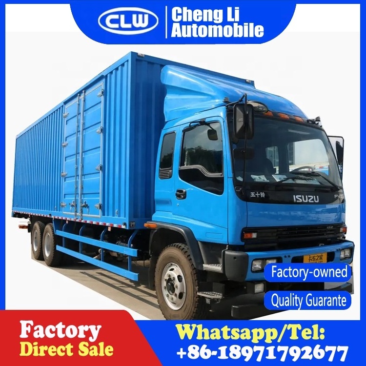 ISUZU FVZ 9m 20 ton Van Heavy Truck 6x4 Box Cargo Truck For Sale