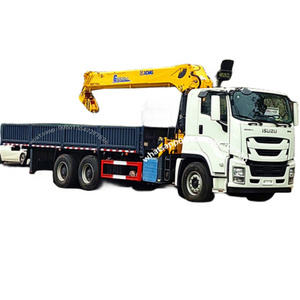 telescopic 4 ton small trailer truck mounted crane with basket for sale