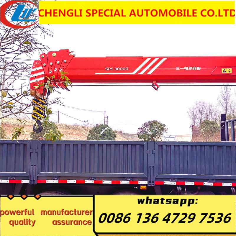 telescopic 4 ton small trailer truck mounted crane with basket for sale