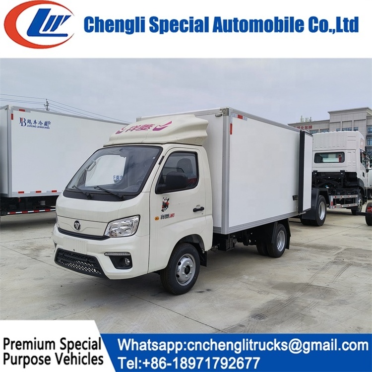 Foton Lhd Rhd 1.5ton Ice cream Refrigerated Van Freezer Refrigerator Box Transportation Delivery Truck for sale