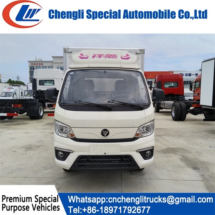 Foton Lhd Rhd 1.5ton Ice cream Refrigerated Van Freezer Refrigerator Box Transportation Delivery Truck for sale