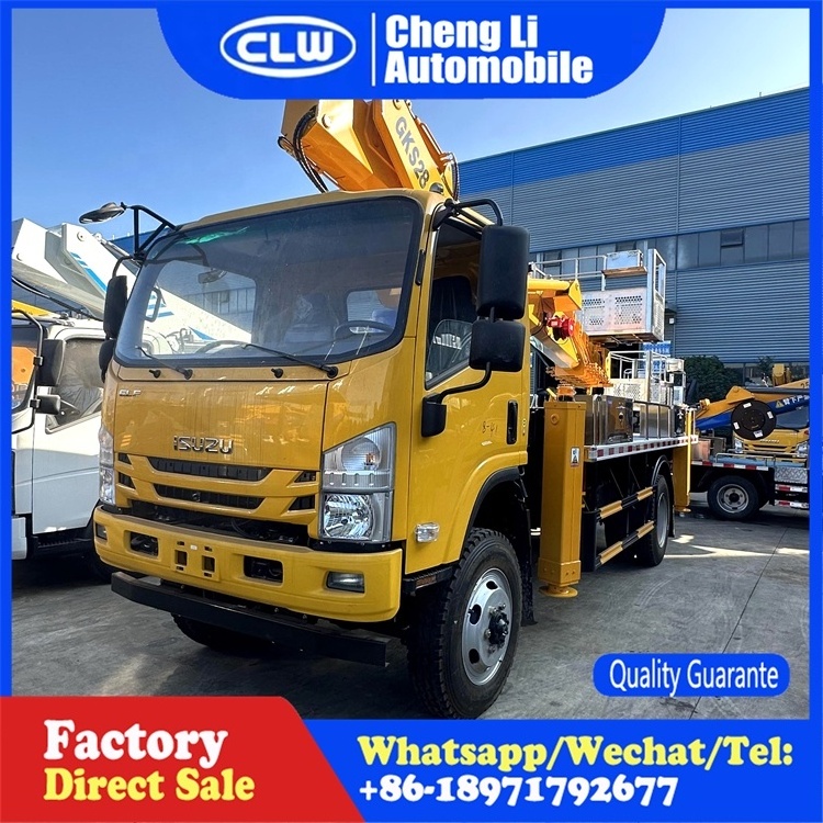 Isuzu hydraulic man lift truck 4x2 21m 23m 25m 29m 38m 45m Aerial Work Platform Truck For Sale