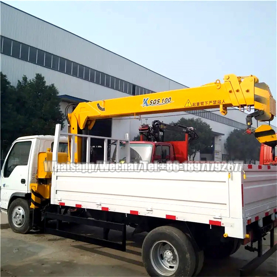 New Isuzu Mini 1 ton to 3.5 ton boom truck mounted crane for sale