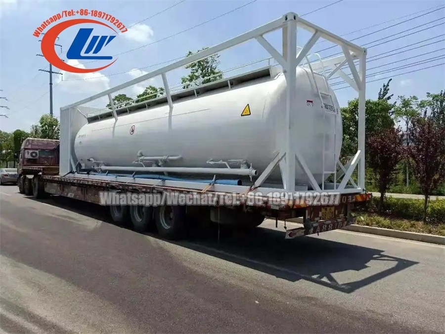 40ft Powder Bulk Cement Iso Tank Container price Fly-Ash Transport Tanker Containers