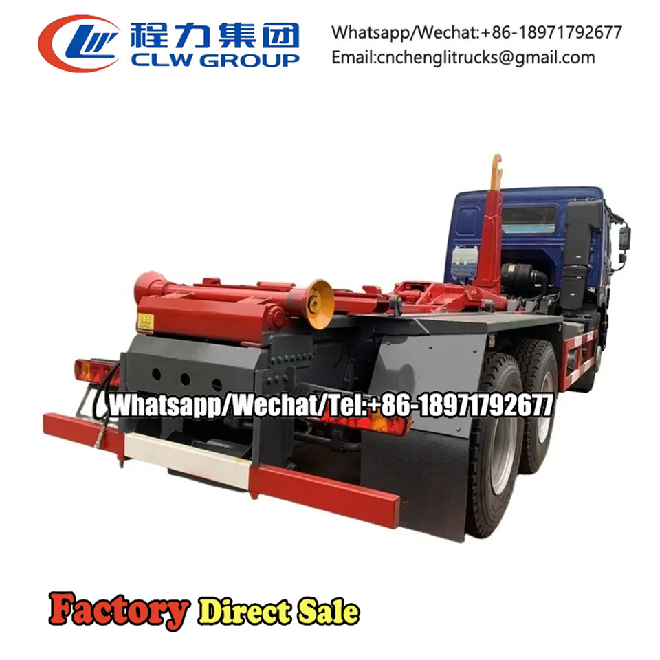 Heavy Duty SINOTRUK HOWO 6x4  20-25ton hook lift refuse garbage collection truck for sale