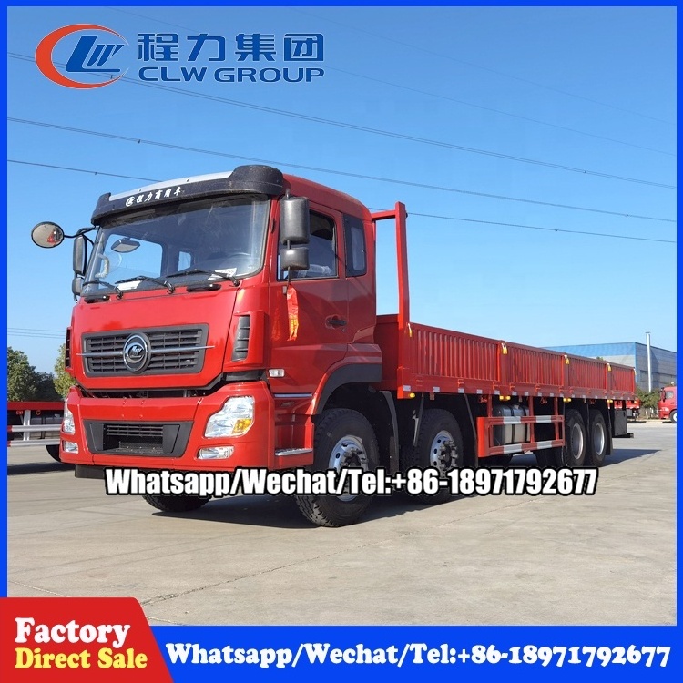 China factory price Dongfeng tianlong 8x4 30ton fence cargo truck for sale