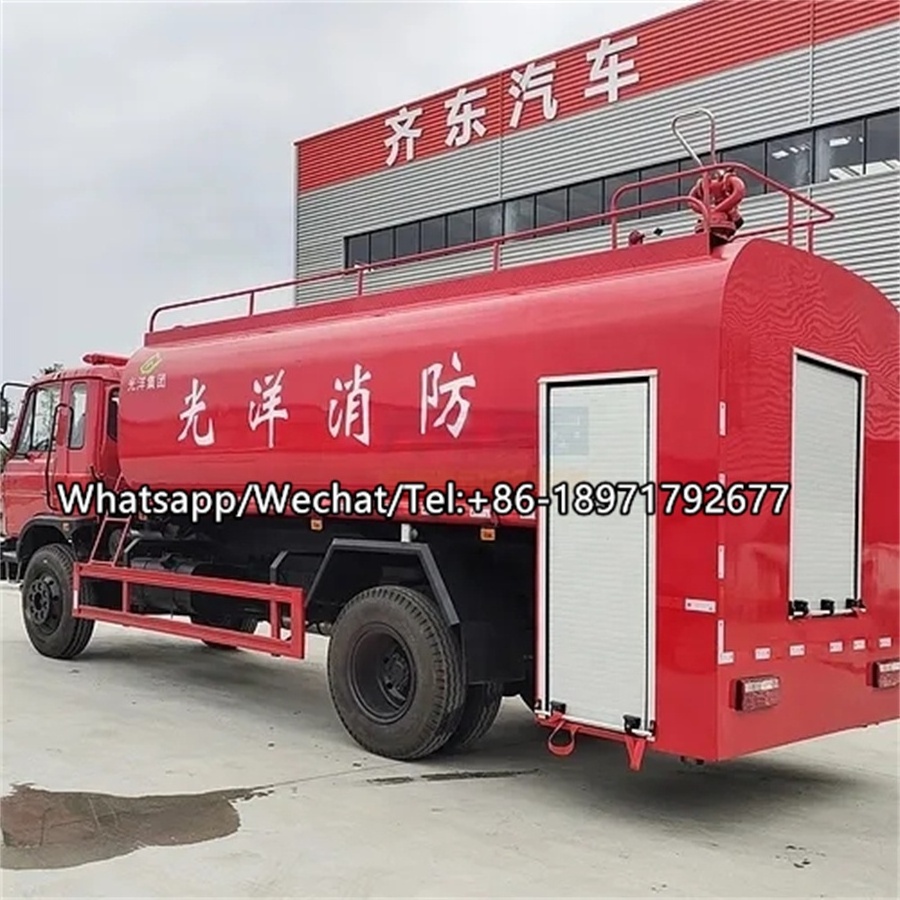 Dongfeng fire fighting water pump truck 4x2 10000 Liters Fire Sprinkler Water Tanker Truck