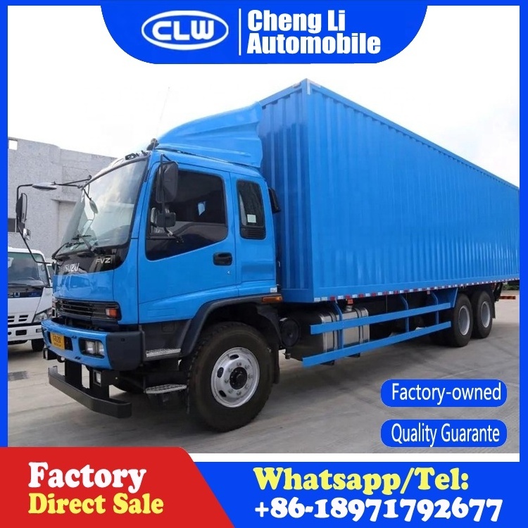 ISUZU FVZ 9m 20 ton Van Heavy Truck 6x4 Box Cargo Truck For Sale