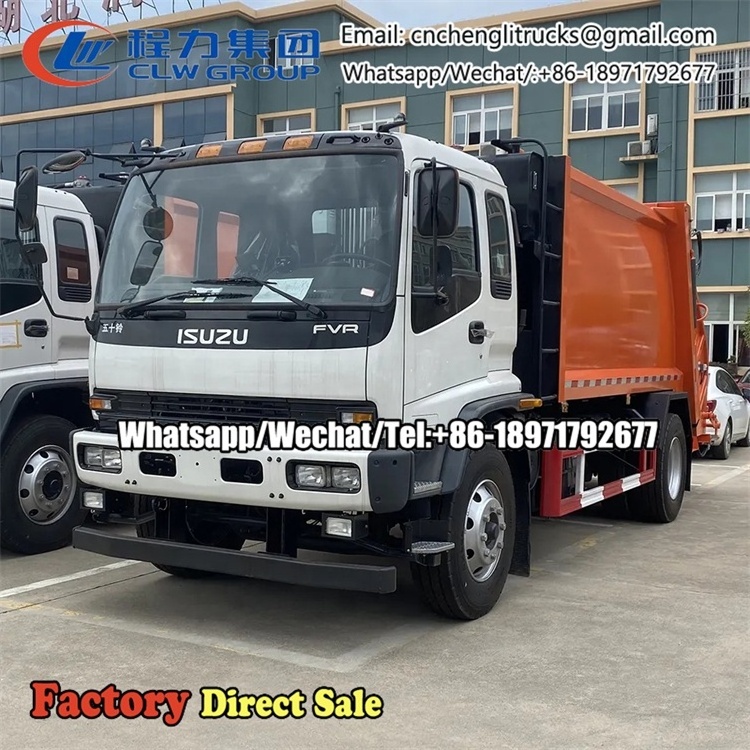 Japan Isuzu FVR 10-12 Cbm Refuse Compactor Garbage Truck for sale