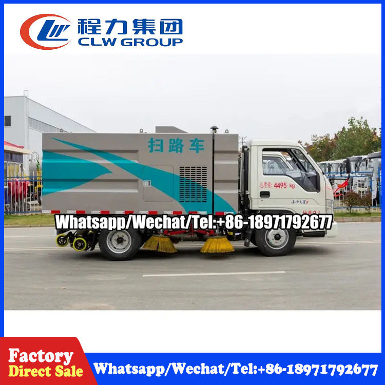 China Low price Mini Sweeper Truck 4x2 Broom Sweeper Vacuum Street Sweeper truck for sale