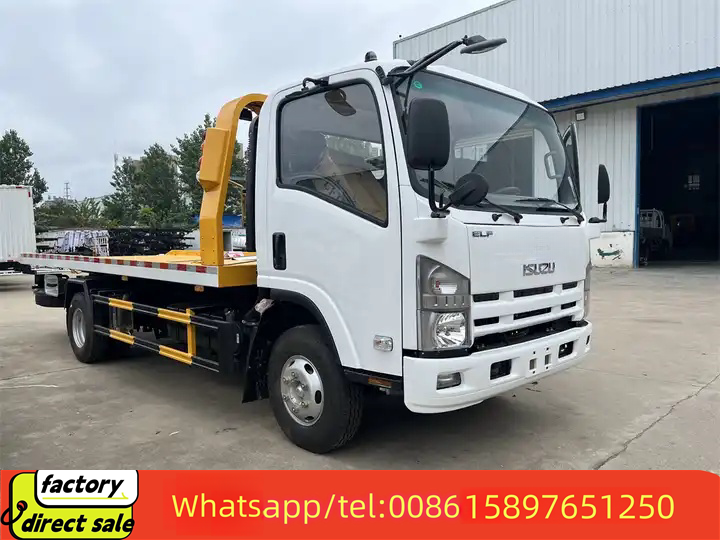 Isuzu wrecker towing truck flatbed 5ton cars hauler tow truck wrecker for sale