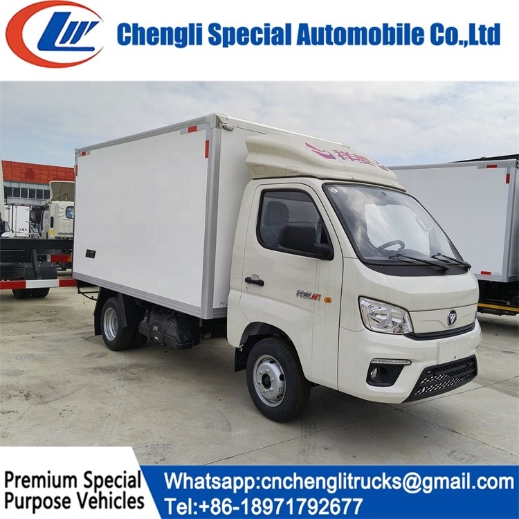 Foton Lhd Rhd 1.5ton Ice cream Refrigerated Van Freezer Refrigerator Box Transportation Delivery Truck for sale