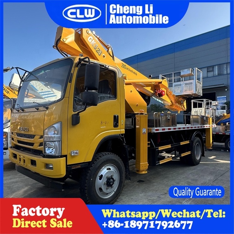 Isuzu hydraulic man lift truck 4x2 21m 23m 25m 29m 38m 45m Aerial Work Platform Truck For Sale