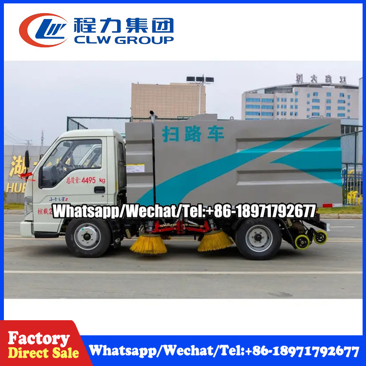 China Low price Mini Sweeper Truck 4x2 Broom Sweeper Vacuum Street Sweeper truck for sale