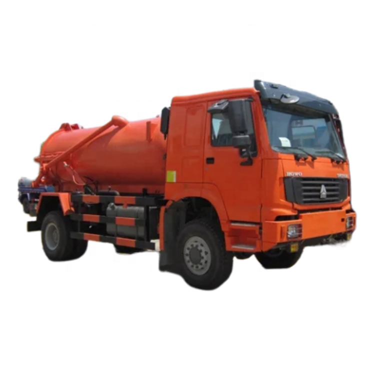 China Sino HOWO Vacuum Sewage Suction Tanker Truck 4x2 Septic Tank Truck