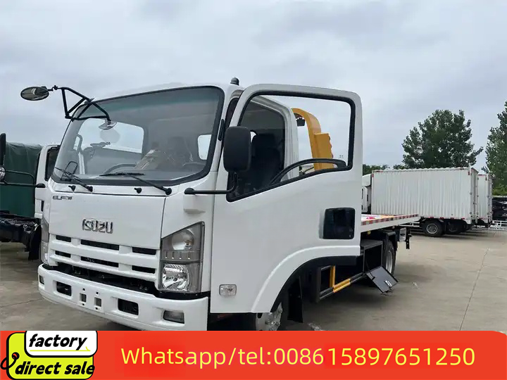 Isuzu wrecker towing truck flatbed 5ton cars hauler tow truck wrecker for sale