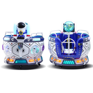 New Attractive Interstellar Space Capsule Two Players Coin Operated Kids Ride Revolving Cup Kiddie Ride Machine