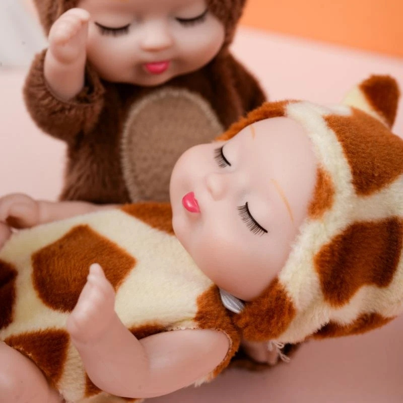 6PCS/set Alive Lifelike Full Body Simulation Reborn sleeping baby Dolls Toy Vinyl Newborn Reborn Baby Dolls for Kids Cute