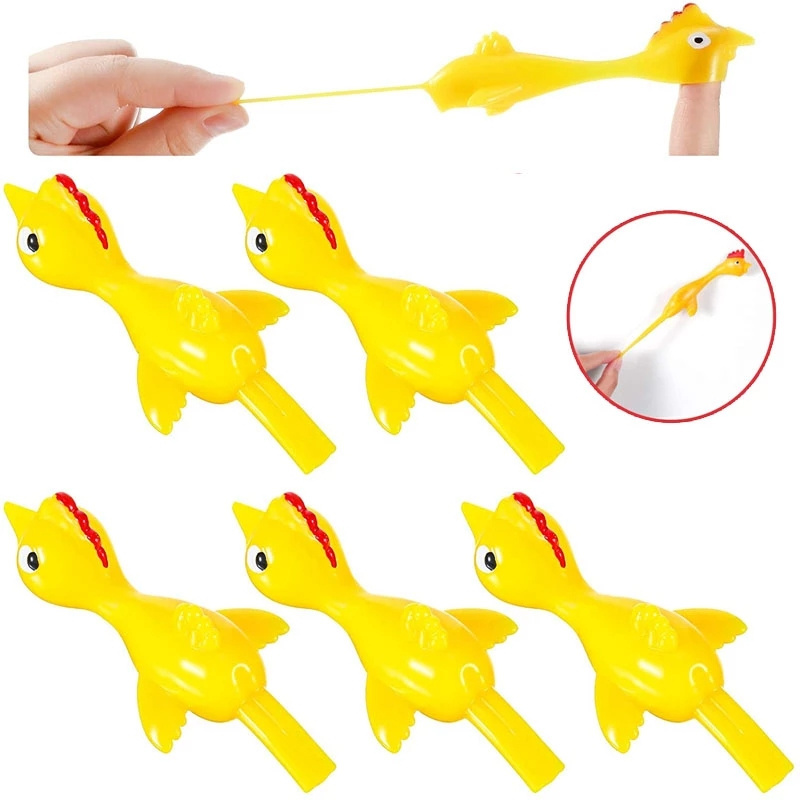 New Decompression Catapult Launch Turkey Fun and Tricky Slingshot Chick Practice Chicken Elastic Flying Finger Birds Sticky Toys