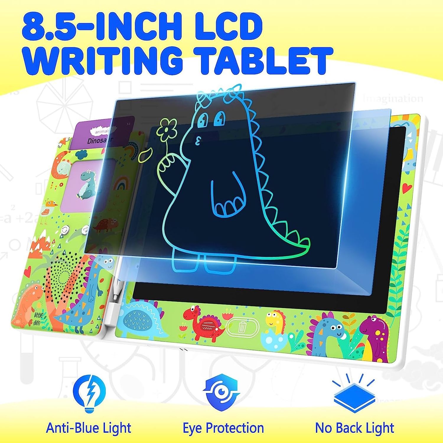 2 in 1 Talking Flash Cards With LCD Writing Tablet Speech Therapy Autism Sensory Toys For Kids