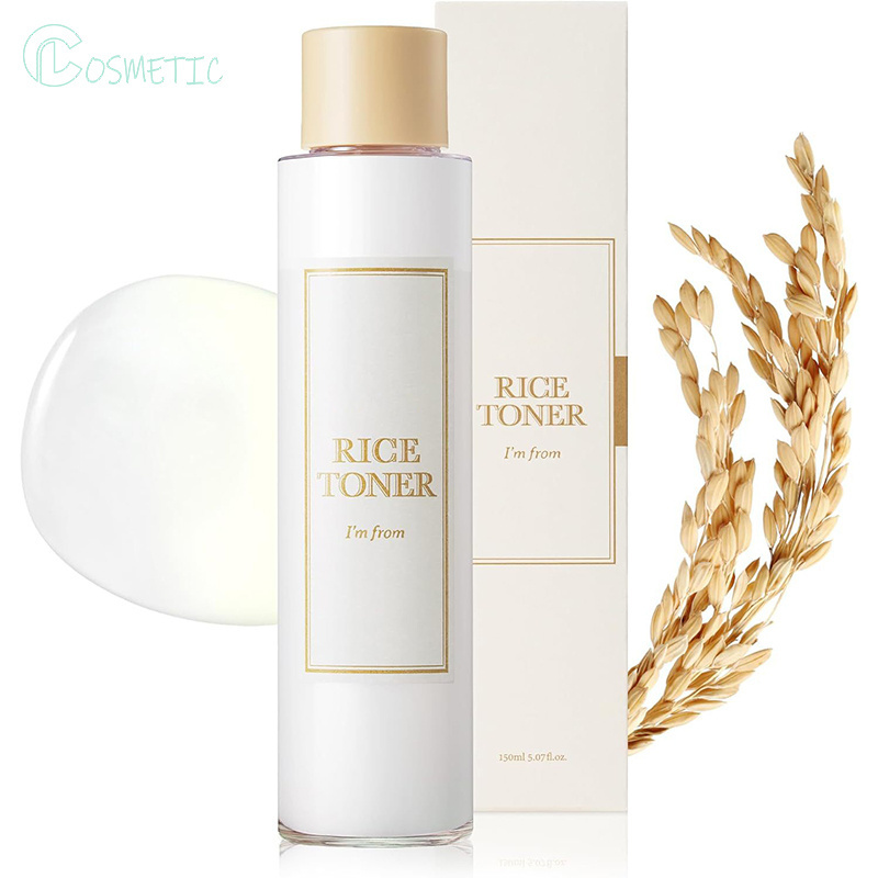 Wholesale White Rice Serum Skin Brightening Fade Dark Spots Glow Essence Niacinamide Hydrating Face Toner