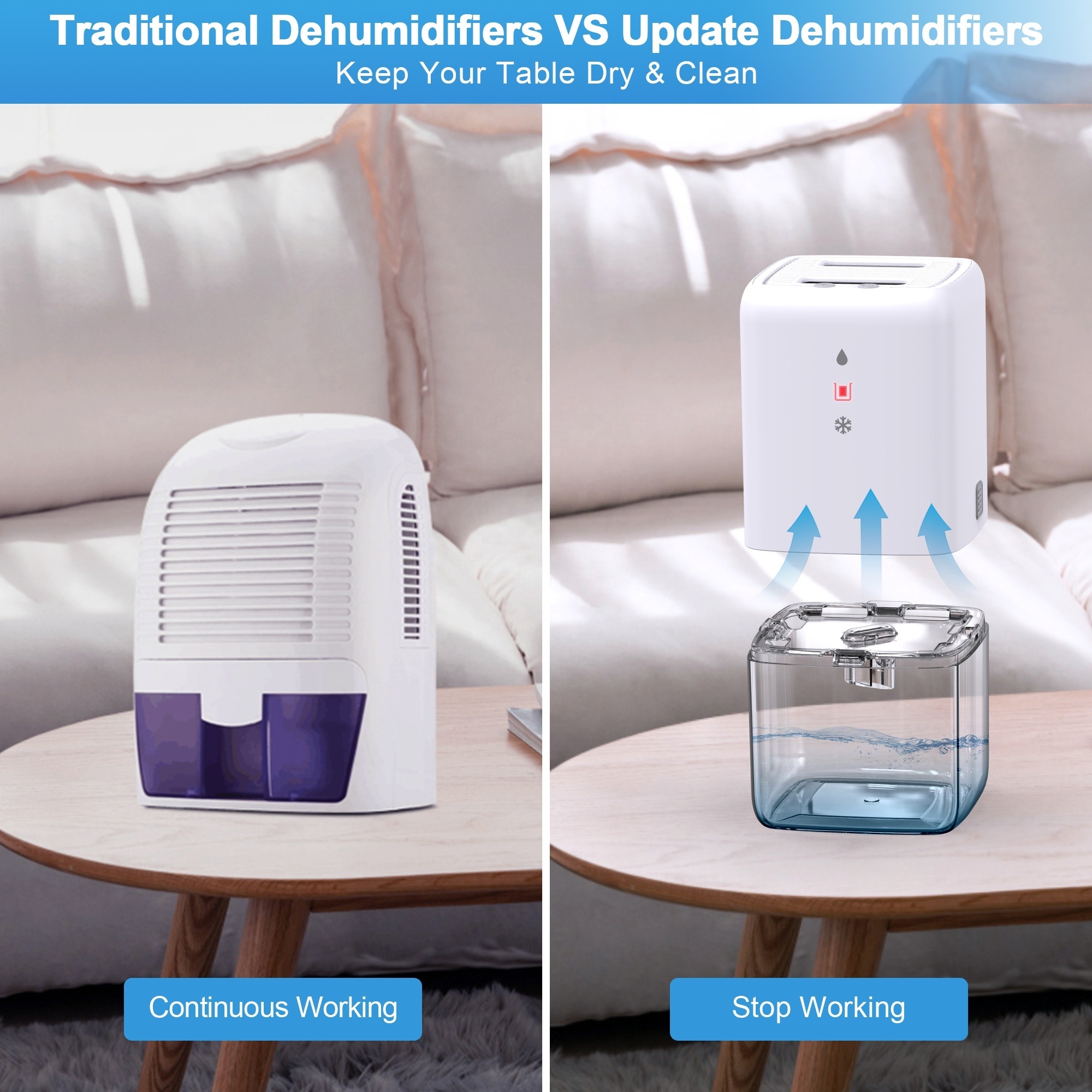 2022 dehumidifier of electric moisture absorber machine 1.2l portable air mini dehumidifier for home bathroom