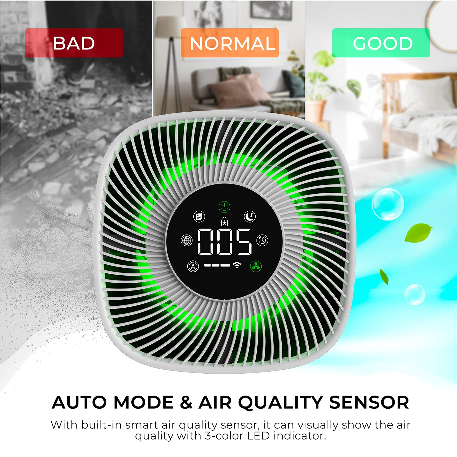 Low Noise Portable Air Purifiers Baby Use White Noise Air Purifier